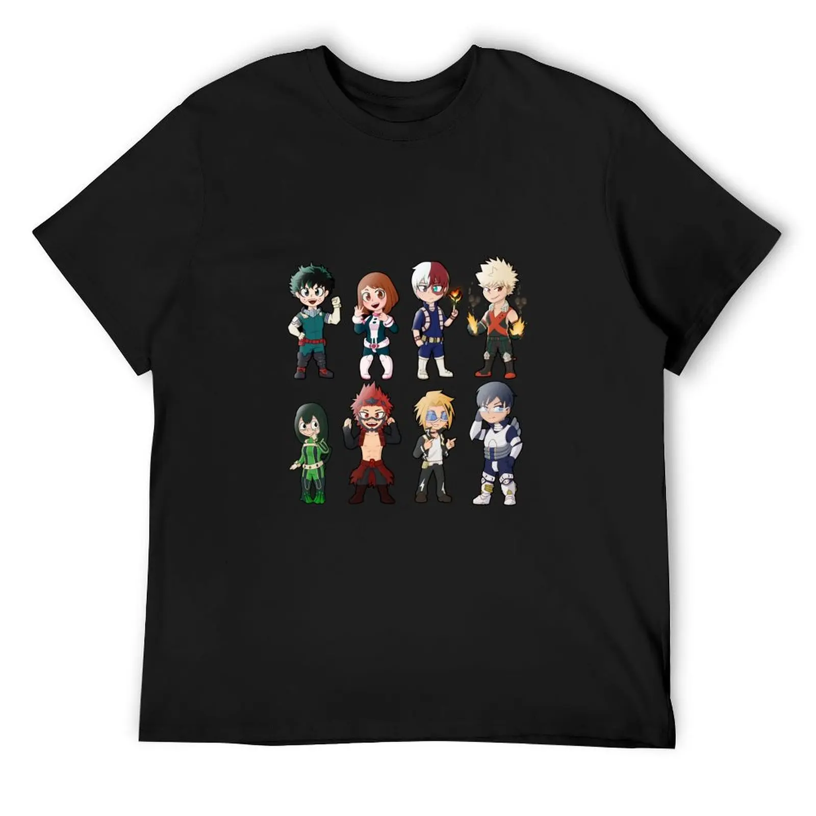 

My Chibi Academia! T-Shirt sweat anime Blouse mens t shirts pack