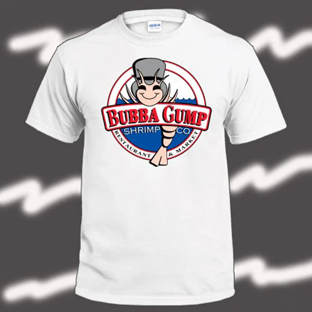 Bubba Gump Shrimp Co Forest Gump Logo Men'S White T-Shirt Size S-5Xl