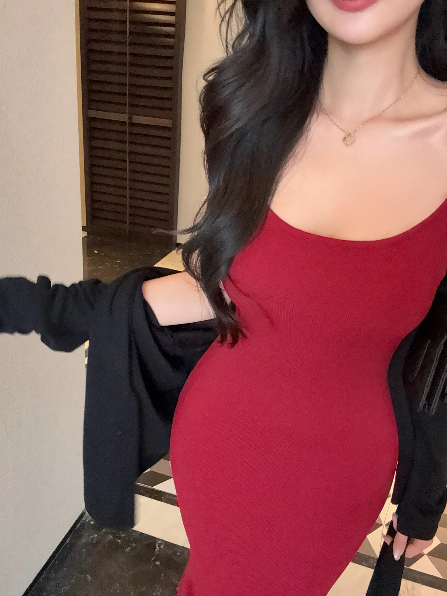 

Ele Red Fi Tail Strapl трикотажное платье женское весенне-осеннее облегающее платье с высокой талией X ape повседневная одежда No Sve Dr