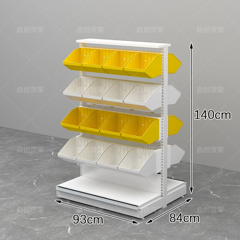 새로운 슈퍼마켓 선반, 편의점 식료품점, 캐주얼 대량 식품 디스플레이 랙, 다층 스낵 랙