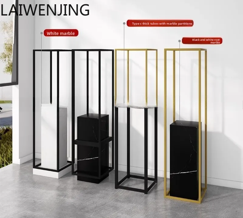 

HLZ Modern Living Room Marble Sculpture Table Display Stand Sales Office Hotel Entrance Lobby Corridor Floor Ornament