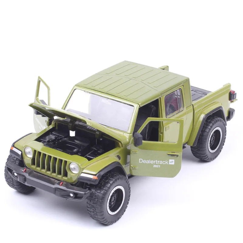 Car Only 1/24 Scale Jada 2020 Jeep Gladiator Dealer Truck Diecast & Vehicles Metal Pickup Car Model Toy Miniatures