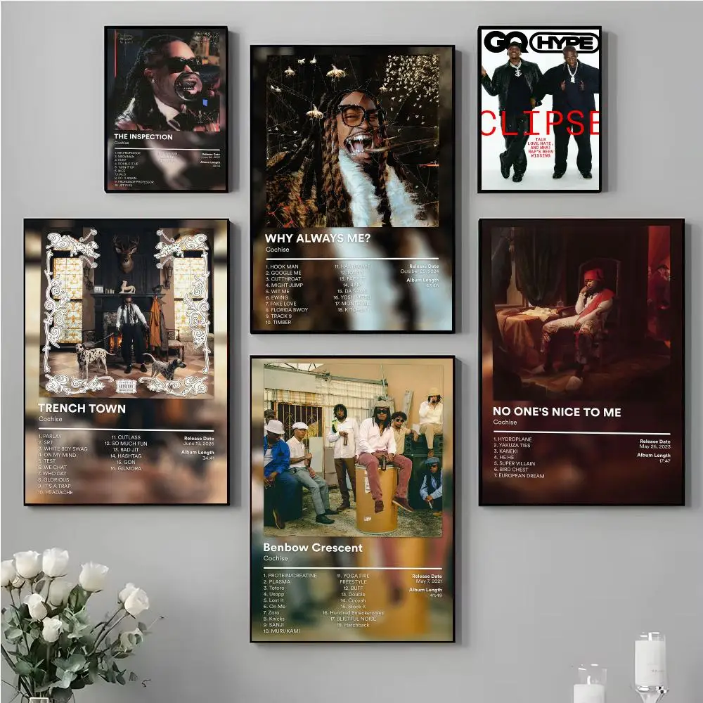 Rap Artist C-Cochise music Poster Music Album Wall Art Print Room Decoration for Bedroom Living Room Office Home Decor Gift