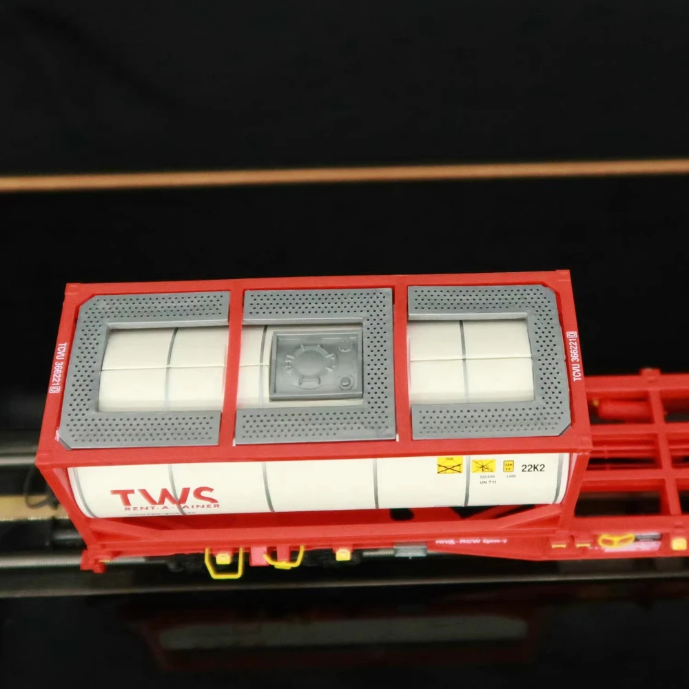 ROCO HO Тип 1/87 Модель поезда Sgnss Тип Контейнерный транспортный грузовик Железнодорожный грузовик 6600077 Красная краска Версия постоянного тока Игрушка для мальчика в подарок