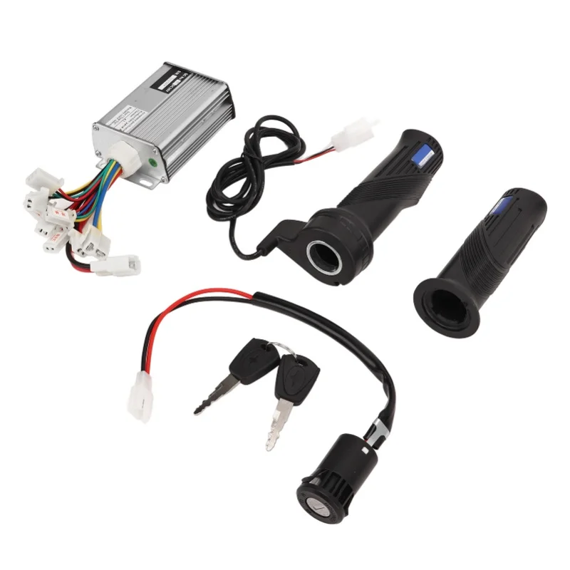

36V 1000W Brushed Motor Controller Throttle Grip Set With Electric Power Lock Electric Bike Conversion Kit