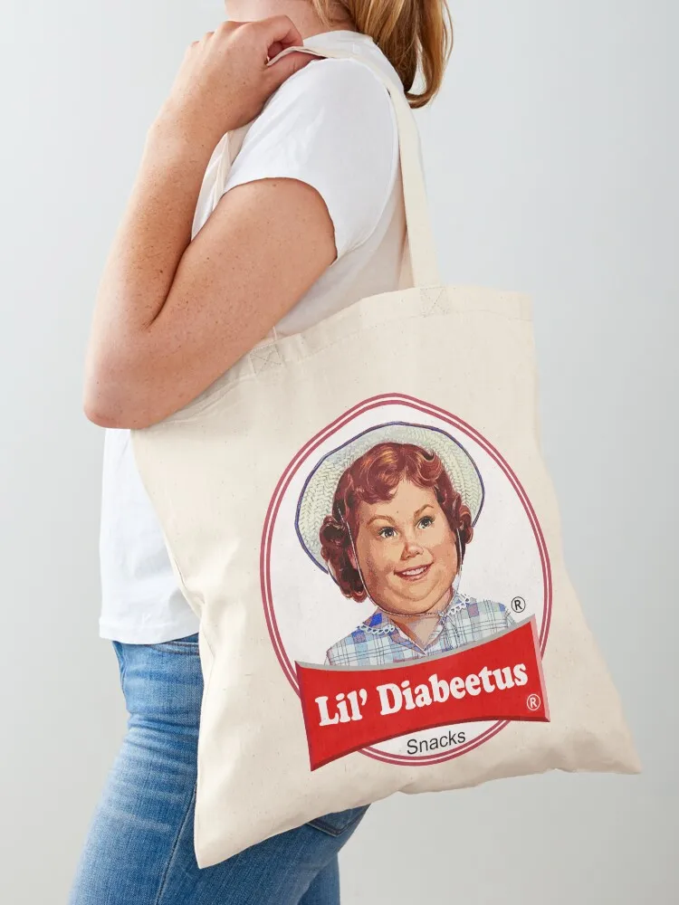 

Lil Diabeetus (Parody) Tote Bag Large bags for women eco pack custom canvas bag tote bag men's