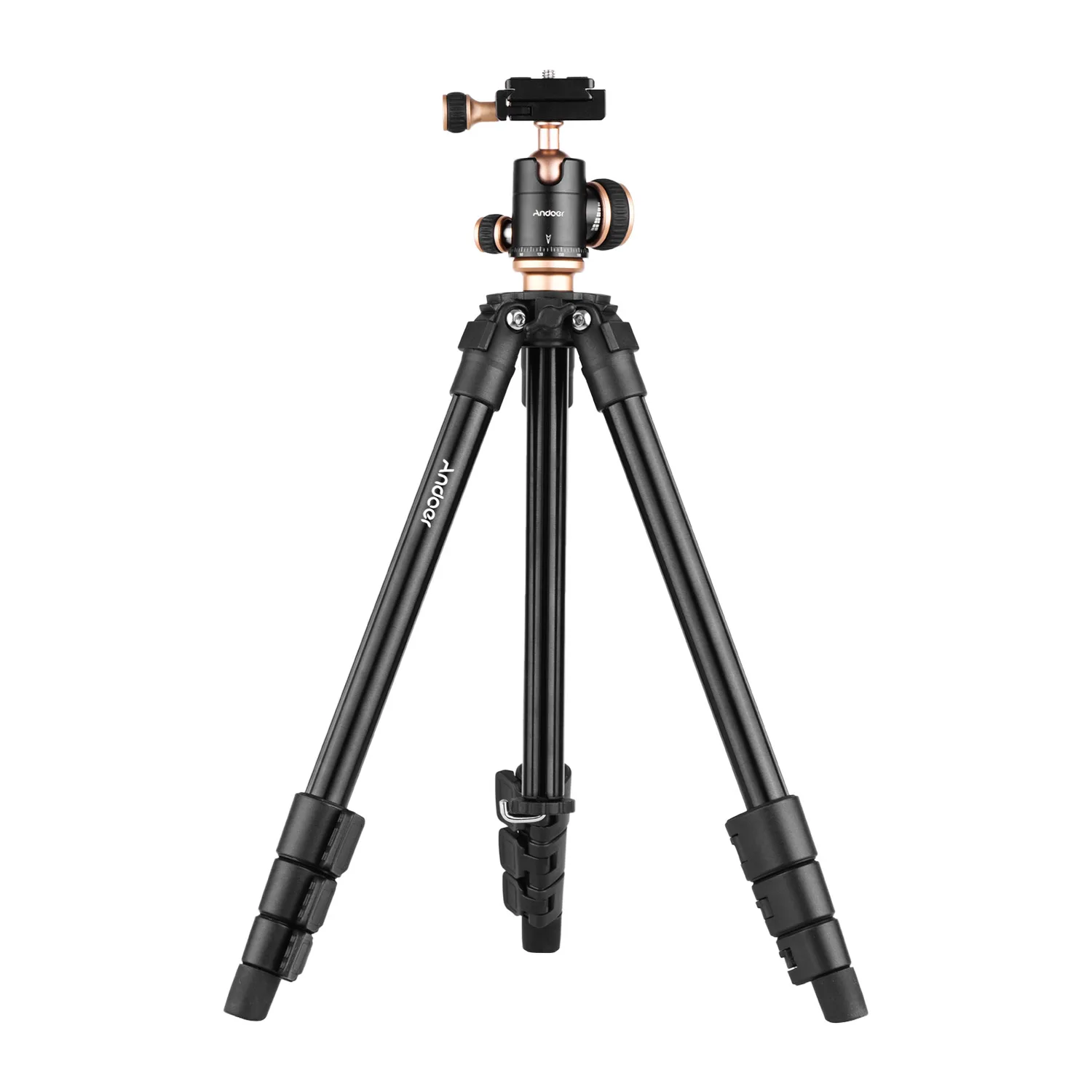 Andoer Portable Camera Tripod Travel Tripod with Panoramic Ballhead for DSLR Digital Cameras Camcorder for Canon Nikon Sony Cam