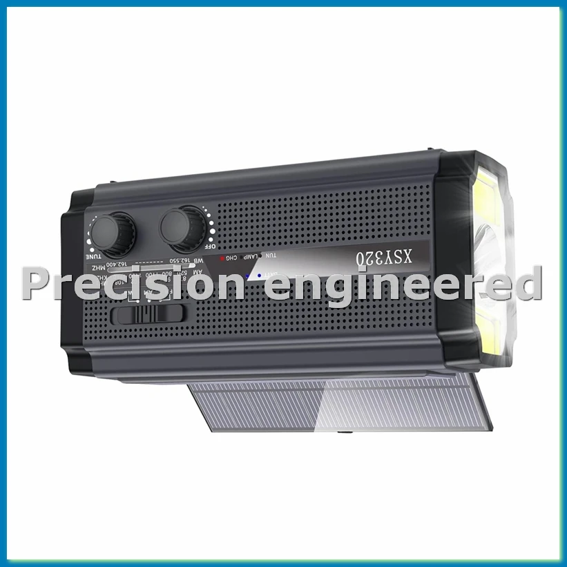 

Emergency Weather Radio Hand Crank Solar Radio Portable AM/FM/ Radio with 5 Charging Modes Cell Phone Charger-ABWO