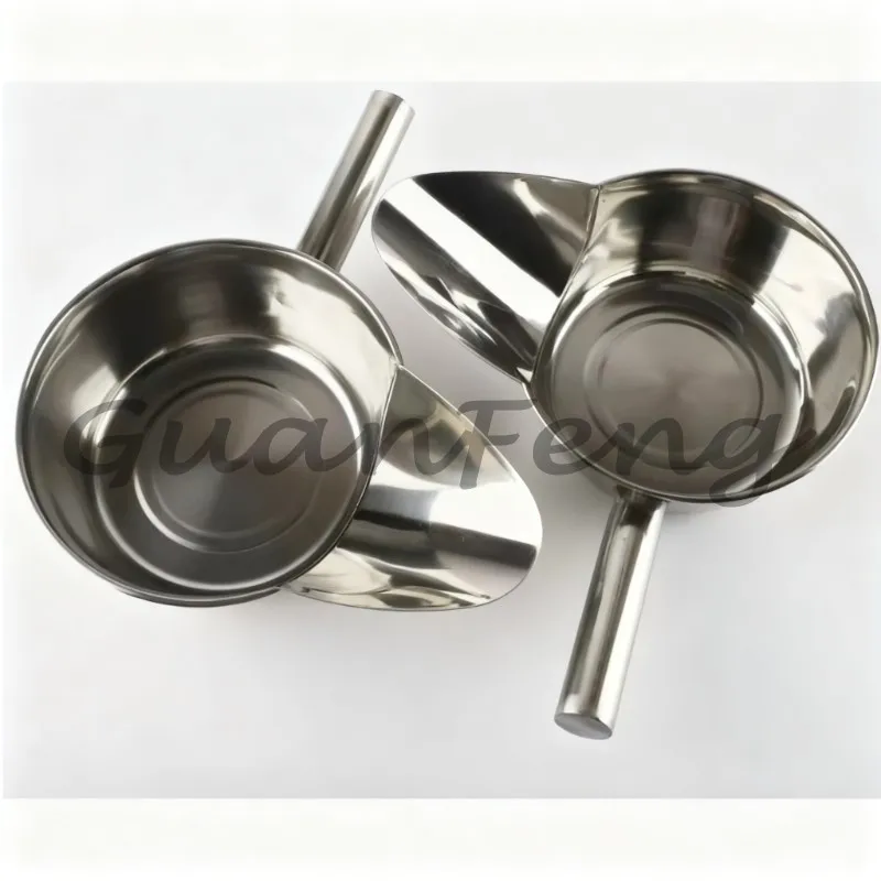 Multifunctional Stainless Steel Duckbill Packaging Spoon, Fried Chicken Mixing & French Fries Shovel Triangular Bucket Tool