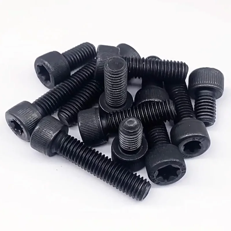 Black 12.9 Grade Grade Alloy Steel Cylindrical Cup Cap Torx Six Lobe Star Socket Head M3 M4 M5 M6 M8 M10 M12 Security Screw Bolt