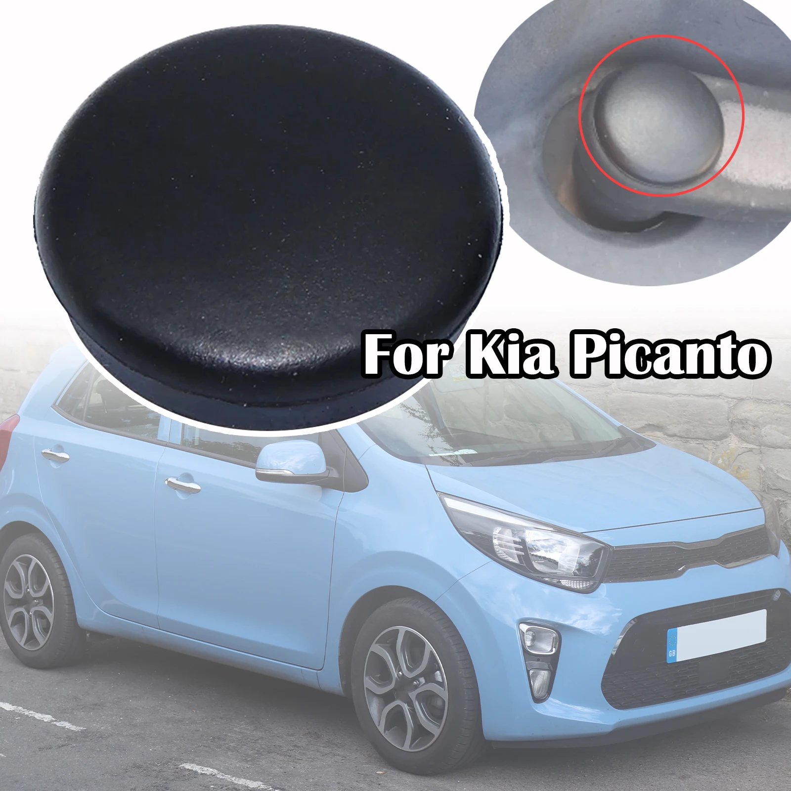 1X For Kia Picanto Morning Eko Taxi Suria Windshield Arm Cap Front Wiper Nut Cover Bolt Anti-rust Protector Car Replacement Part