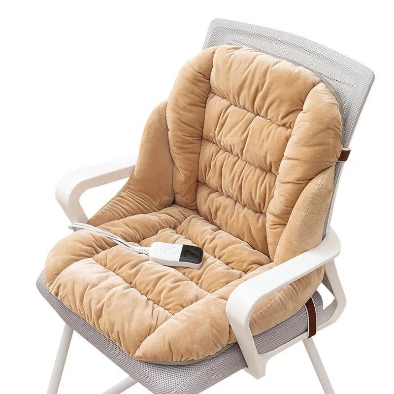 

Plug-in heating seat cushion, integrated thickened cushion, office removable and washable computer seat, backrest, chair cushion