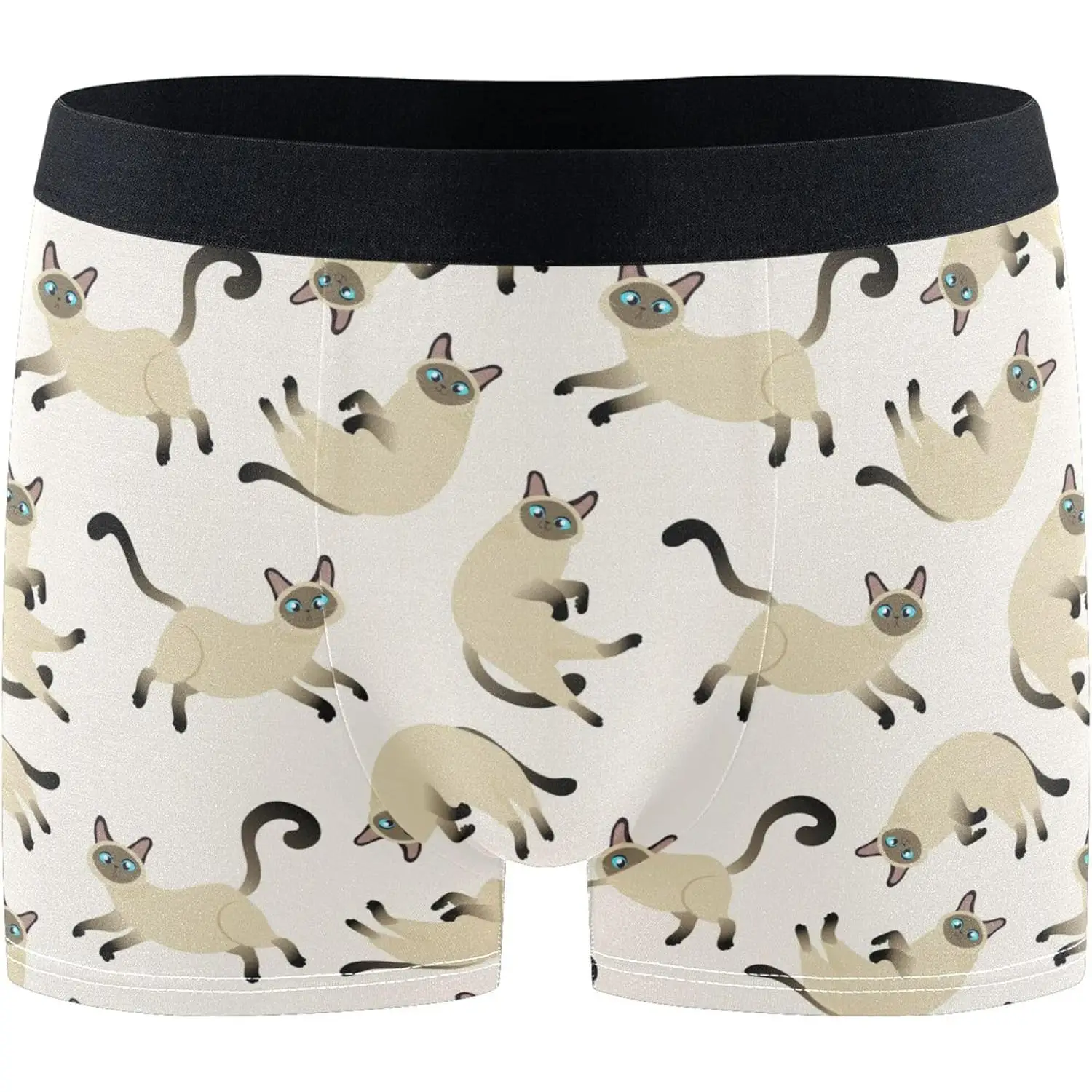 

Мужские трусы-боксеры, мягкие дышащие милые трусы с эластичным поясом, нижнее белье из искусственного шелка, влагоотводящая ткань