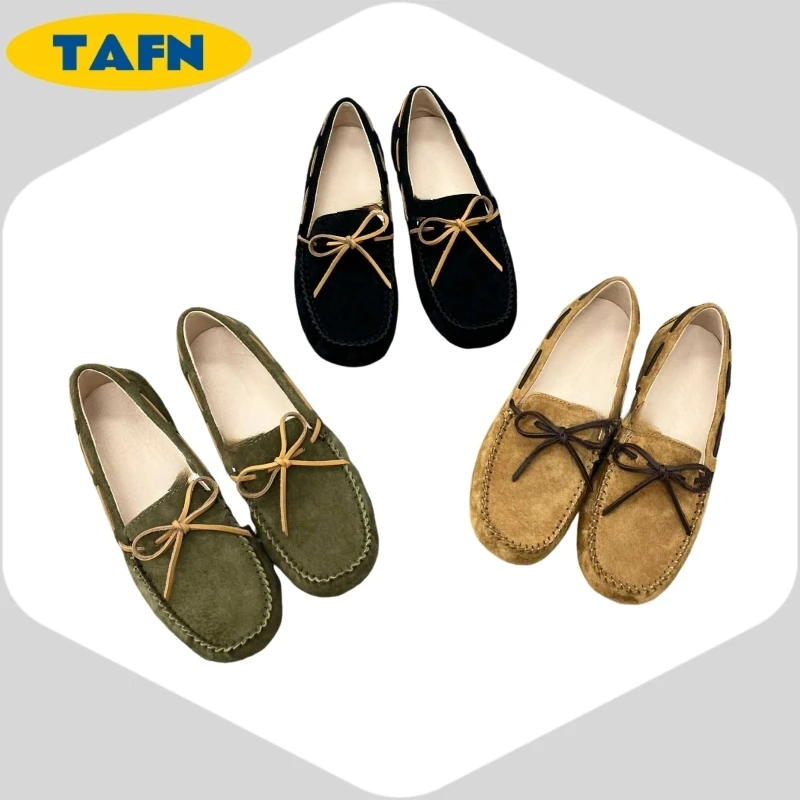 

25. Популярная мода, высококачественная слипоны из овчины, удобный уличный ретро-стиль, новый продукт, легко носить, темперамент AD1801