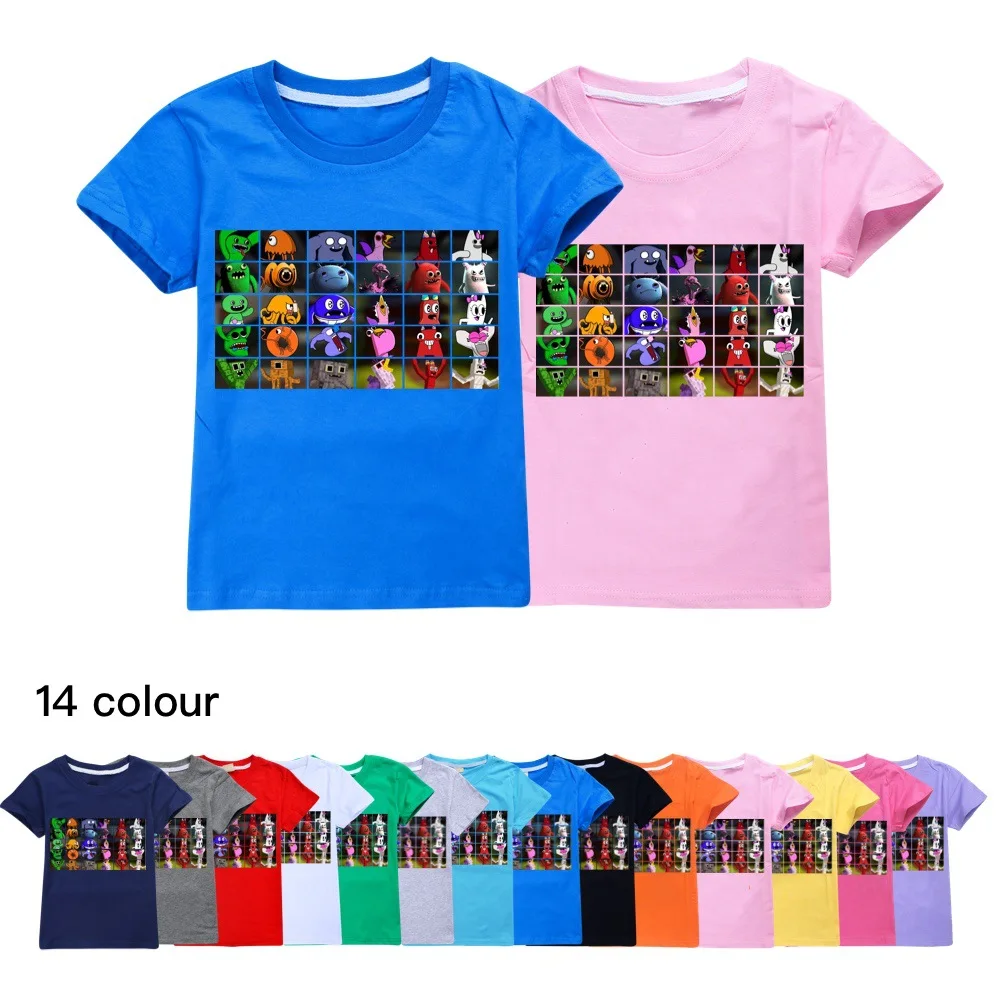 

Boys Clothes Cute Garden of Banban Cartoon Baby Girls Funny T-Shirts Kids T Shirt Summer Short Sleeve Children Tops Tees 2-16Y