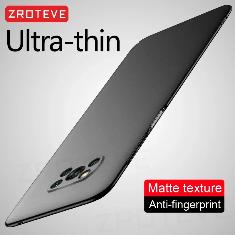 For PocoX3 NFC ZROTEVE Slim Matte Hard PC Cover For Xiaomi Poco X3 X4 X5 X6 Pro Xiomi Pocophone F3 F4 GT F5 PocoX5 Global Cases