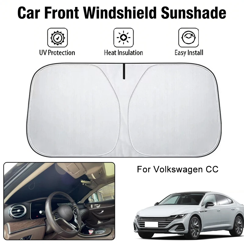 

Car Front Windshield Sunshade Cover For Volkswagen CC UV Block Heat Insulation Auto Interior Sun Protection Accessories