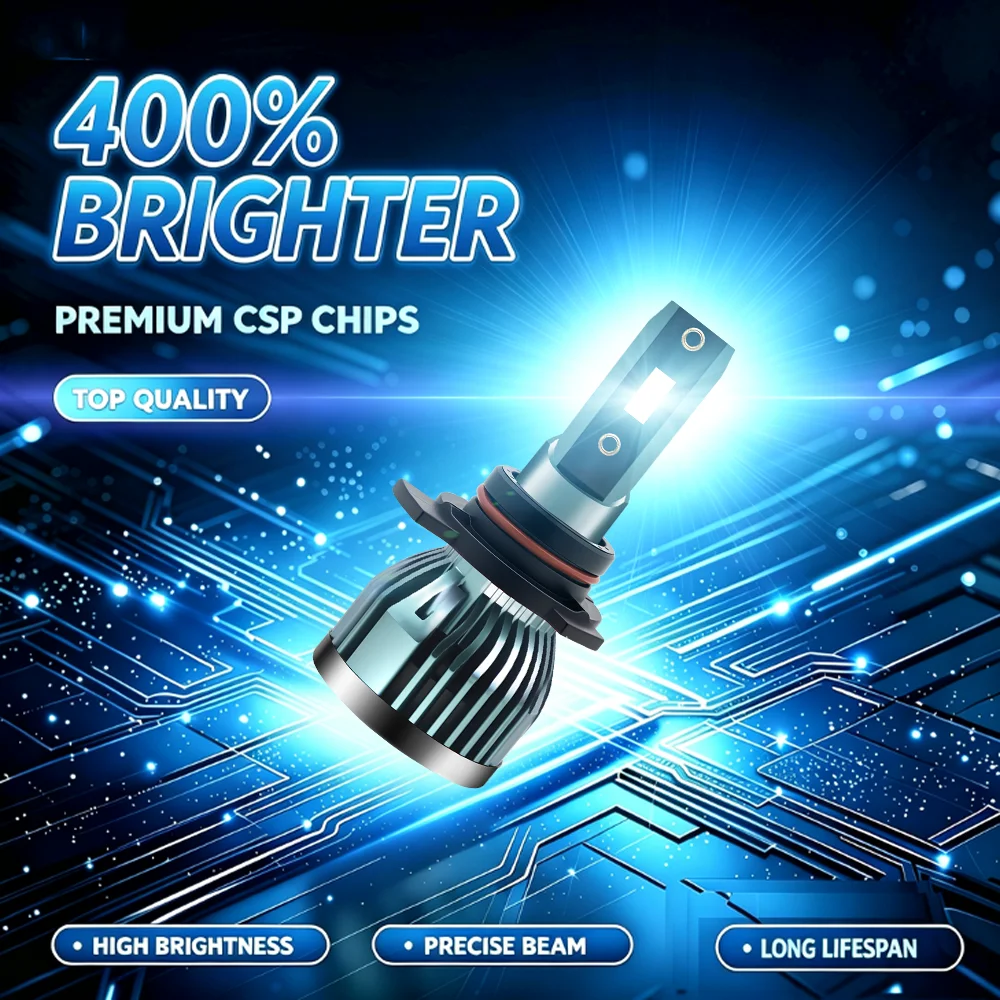 9012 H11 Auto LED 12v Headlight Headlamp Foglight Xenon White 6500K Direct Fit For Dodge Dart 2013 2014 2015 / Durango 2014 2015