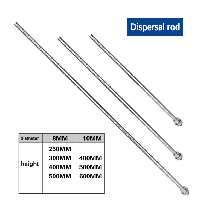 Agitateur de Dispersion SUS 304, lame en acier inoxydable, hélice de peinture, disque de Dispersion dentelé, fret rond, livraison gratuite