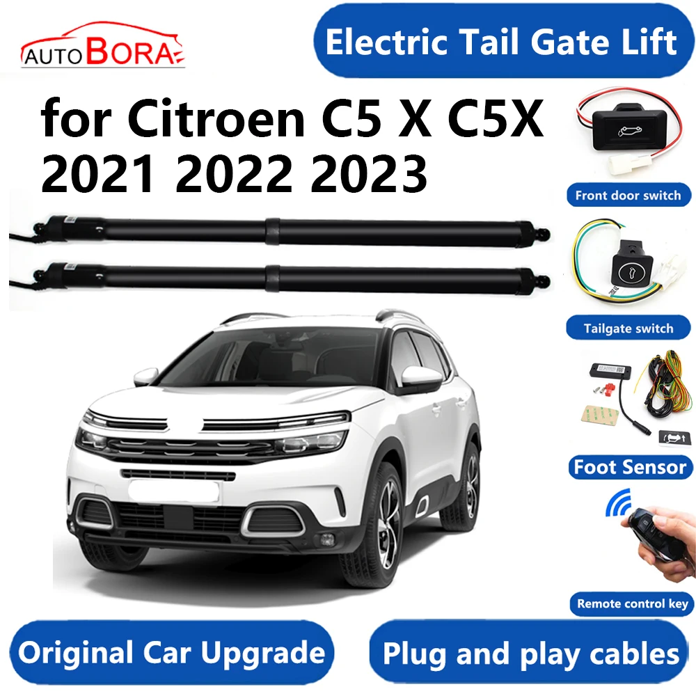 

Car Electric Tail Gate Lift System Power Liftgate Kit Auto Automatic Tailgate Opener for Citroen C5 X C5X 2021~2023