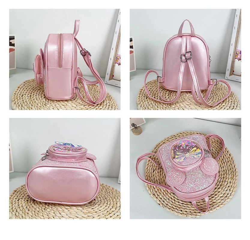 Cute Children Bag Fashion Sequin Kindergarten Backpacks for Baby Girls Cartoon Mouse Casual Backpack Princess Bag Girls Gifts