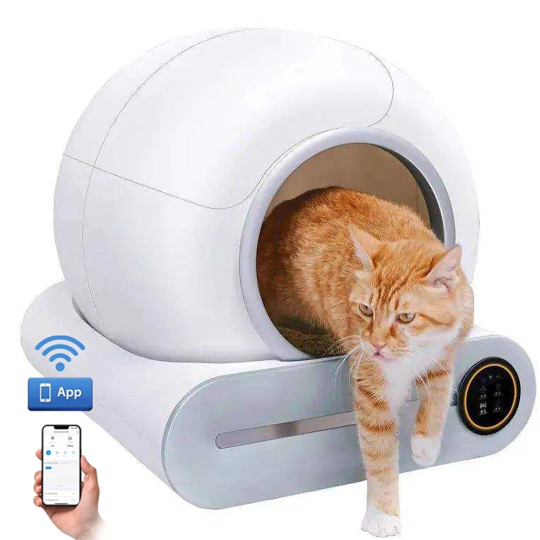 

Stock Available Self-Cleaning Cat Litter Box No More Scooping Cat Litter Box & Accessories