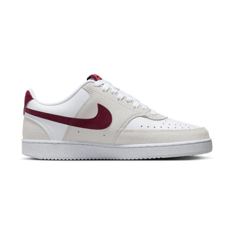 Nike Court Vision Low Fashion chaussures de planche confortables chaussures décontractées pour hommes et femmes Beige blanc et rouge couleur assortie