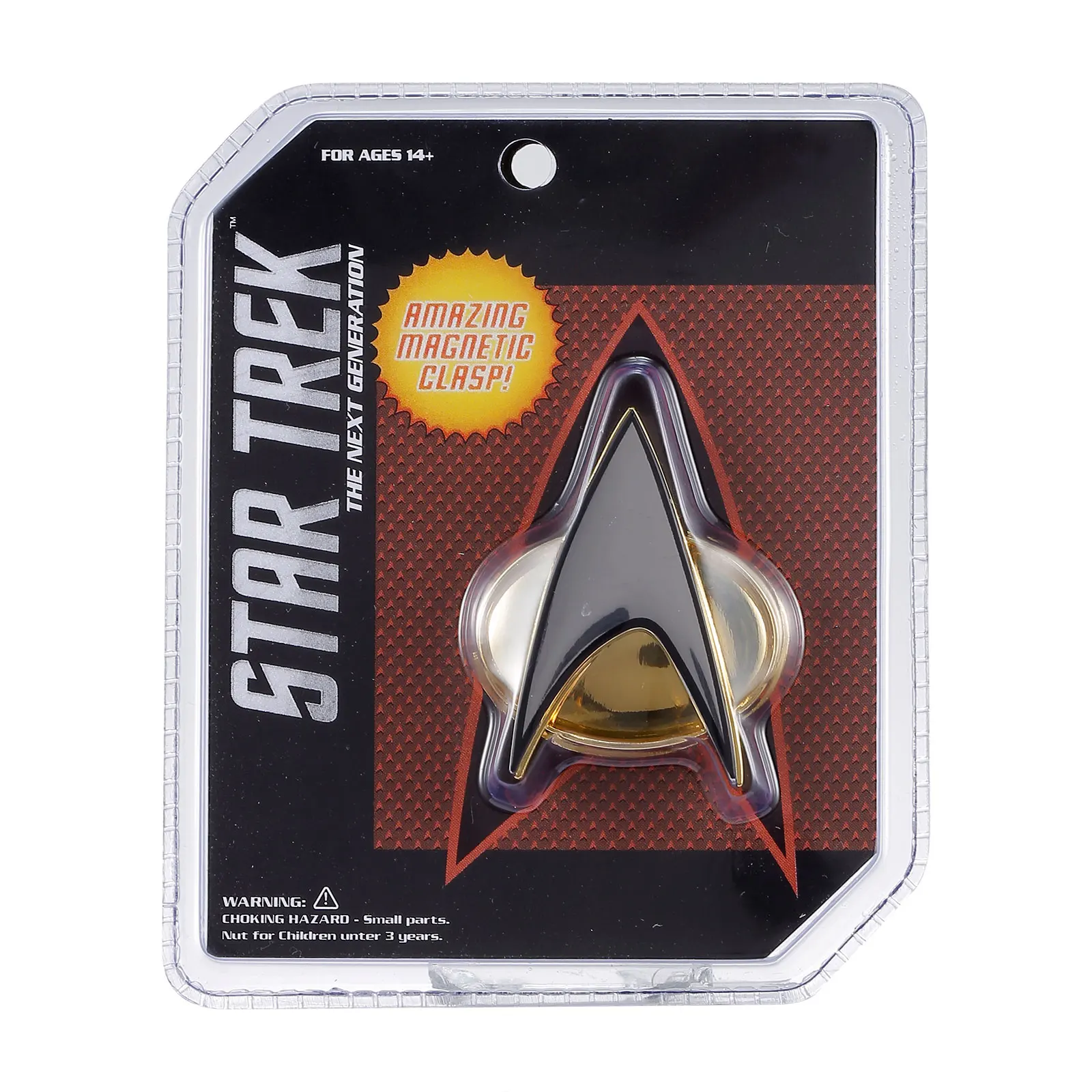 Star Trek Enterprise D Key Chain Next Generation Costume Magnetic Communicator Badge Pin- Metal Figure Toys