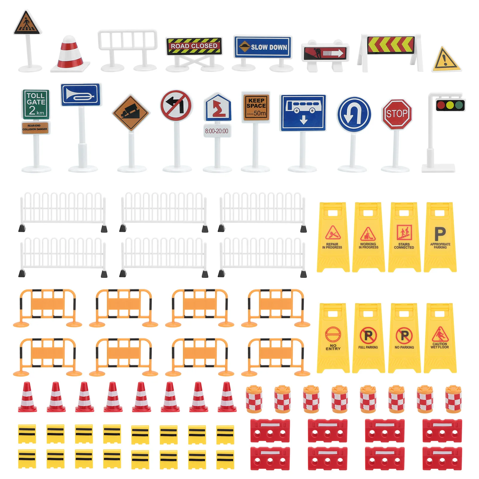 1 Set Traffic Signs Parking Scene Children Educational Made Of Premium Material Durable Road Sign Safety Street Signs Early