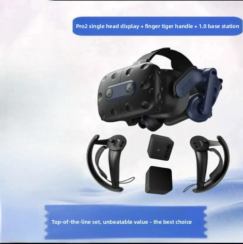 

2.0 Knuckle VR Controllers, Ergonomic Design with Strap Grips, Enhanced Hand Tracking for PC VR Gaming & VRChat