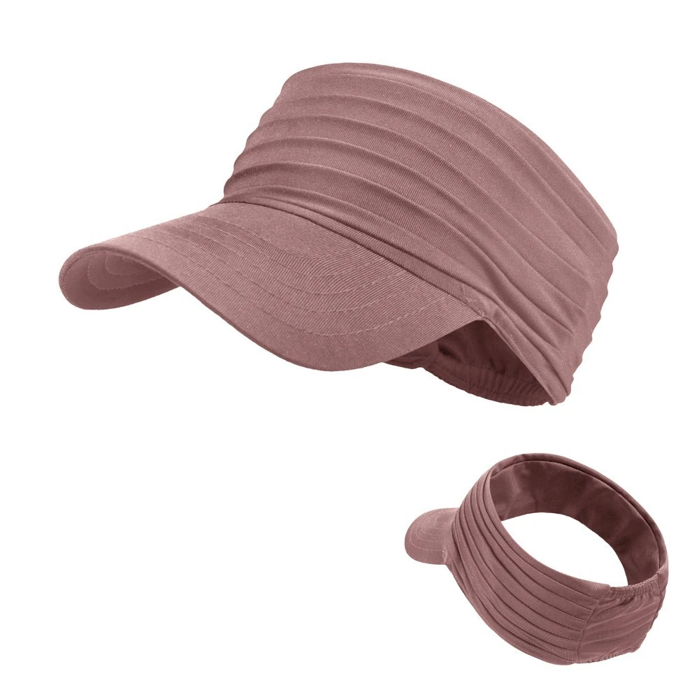 

Sun-Proof Sunscreen Empty Top Hat Solid Color Quick-Drying Breathable Air Sun Hats Polyester UV Protection Men Peaked Cap Unisex