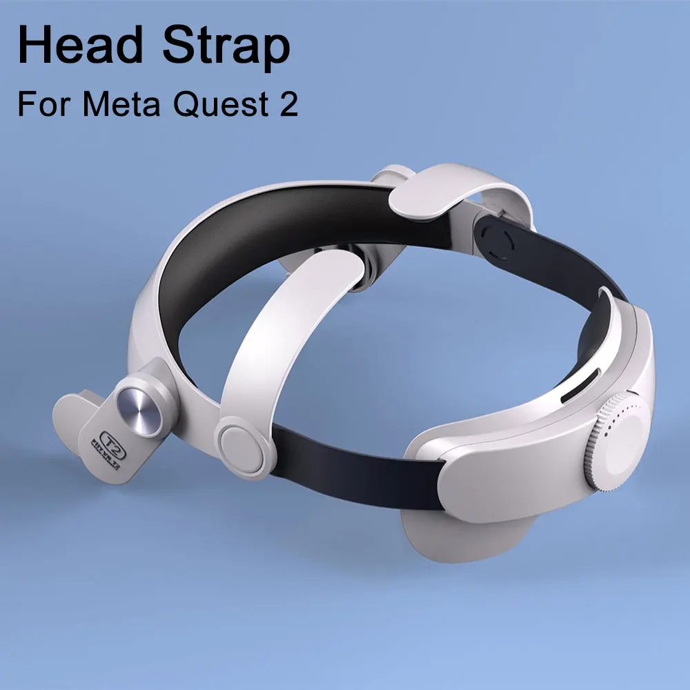 

T2 Replaceable Head Strap Adjustable For Meta Quest 2 Comfortable Reduce Face Pressure Oculus Quest 2 VR Accessories