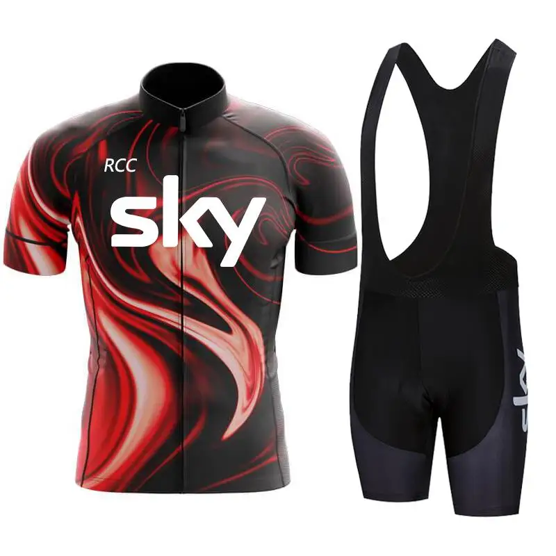 

2026 RCC SKY Cycling Jersey Set Summer Short Sleeve Breathable Bike Cycling Clothing Maillot Ropa Ciclismo Uniform Suit