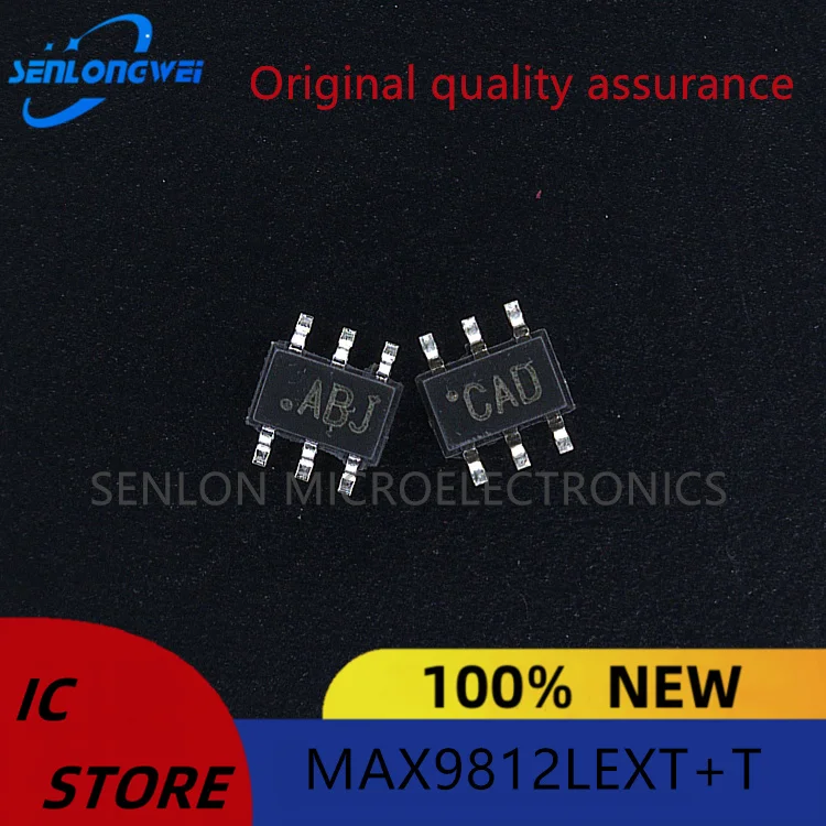 New original MAX9812LEXT+T Silk Screen ABJ SC70-6 audio amplifier