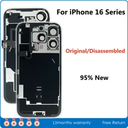 95% New, Original Disassembled Back Glass Cover For iPhone 16e 16Pro Max 16Plus, with NFC Wireless Charger Assembly