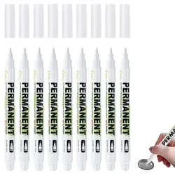 5/10pcs/Set White Marker Pen Graffiti Pens Waterproof Permanent Tire Painting Notebook Tyre Tread Oily Environmental Pen