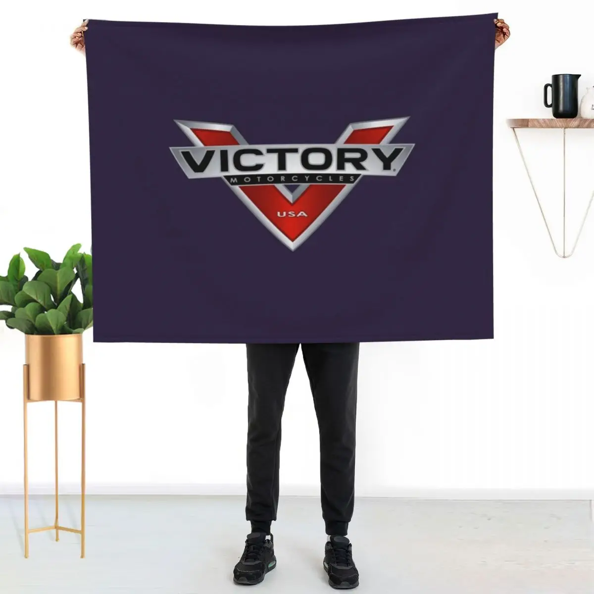 Victory Motorcycle Throw Blanket Beautifuls Loose Decorative Beds Luxury Giant Sofa anime Blankets