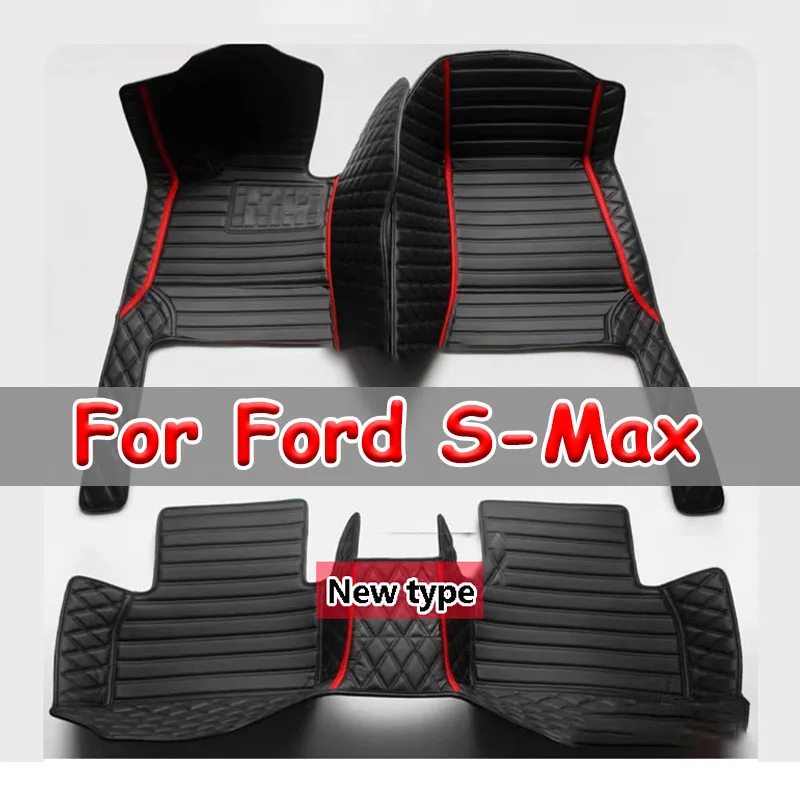 

Car Floor Mats For Ford S-Max MK1 2006~2014 7seat Anti-dirt Pads Full Set Waterproof Floor Mat Non-slip Carpets Car Accessories