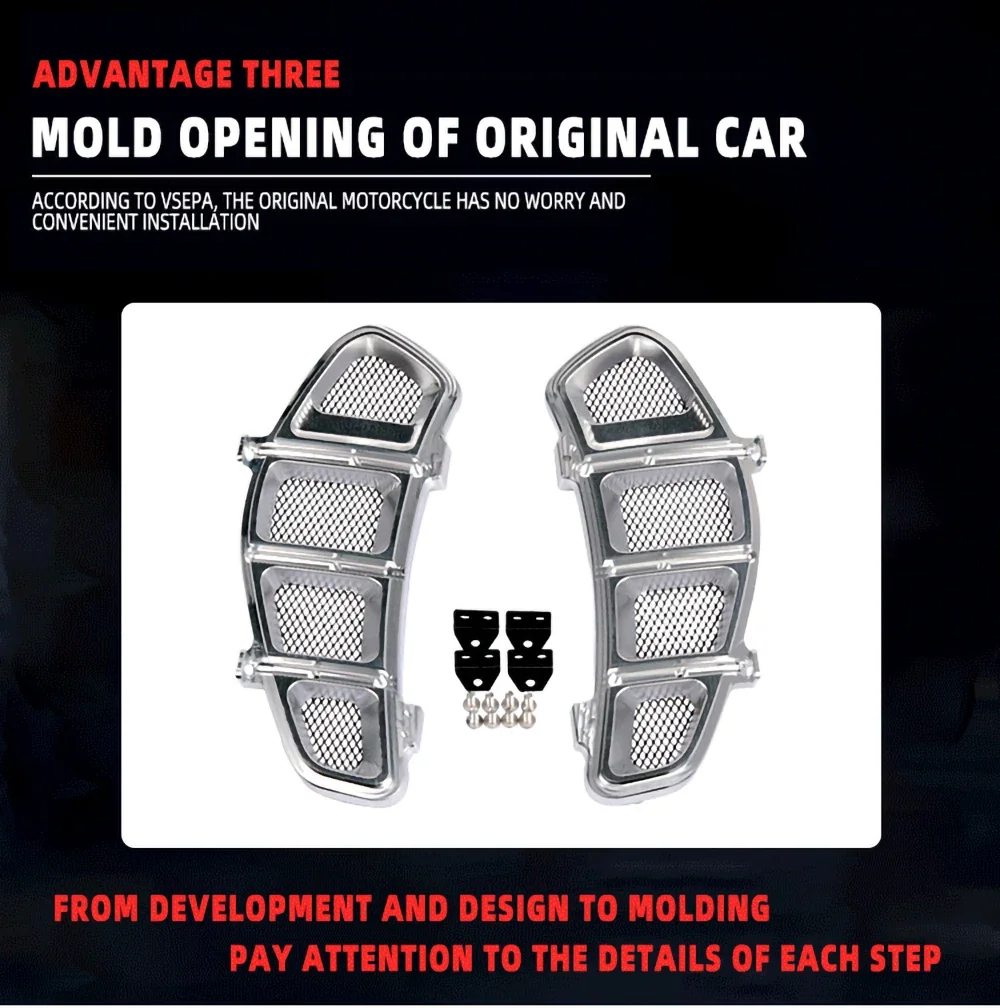 Vintage Two Wheeler Cooling Radiating Safety Baffle Cover Compatible VESPA GTS300 Super Tech 300