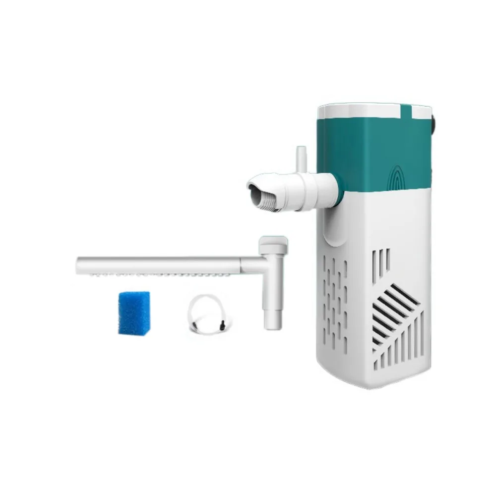 

3/6/10W Fish Tank Submersible Filter Silent Plastic Oxygen Pumps Filter Suction Cup Adjustable Wall-Mounted Water Filter