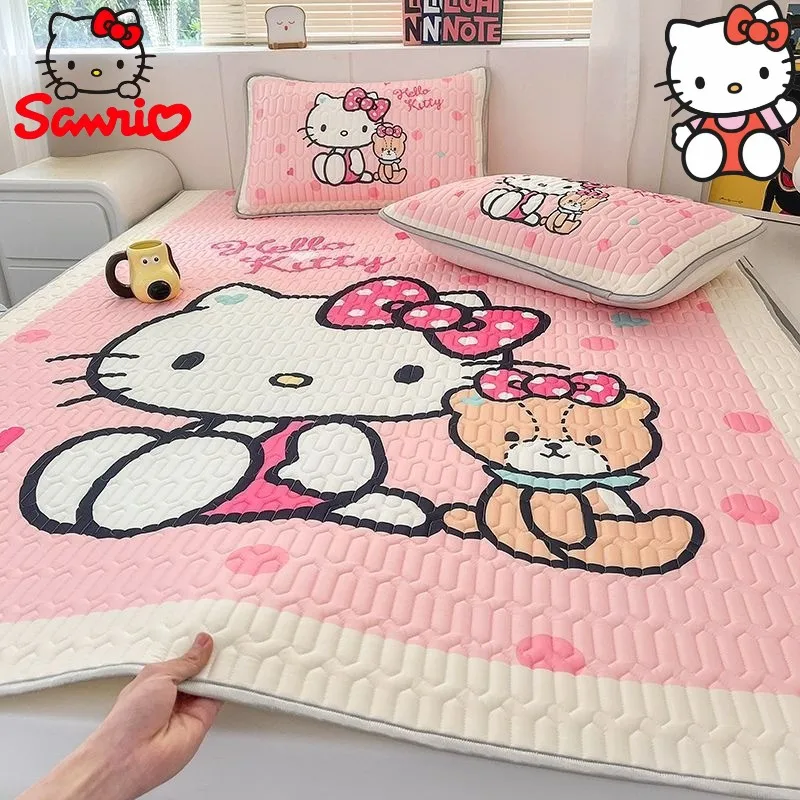 

Sanrio Hello kitty Cinnamoroll Pochacco children's new cute creative cartoon pattern fashion latex mattress three-piece set