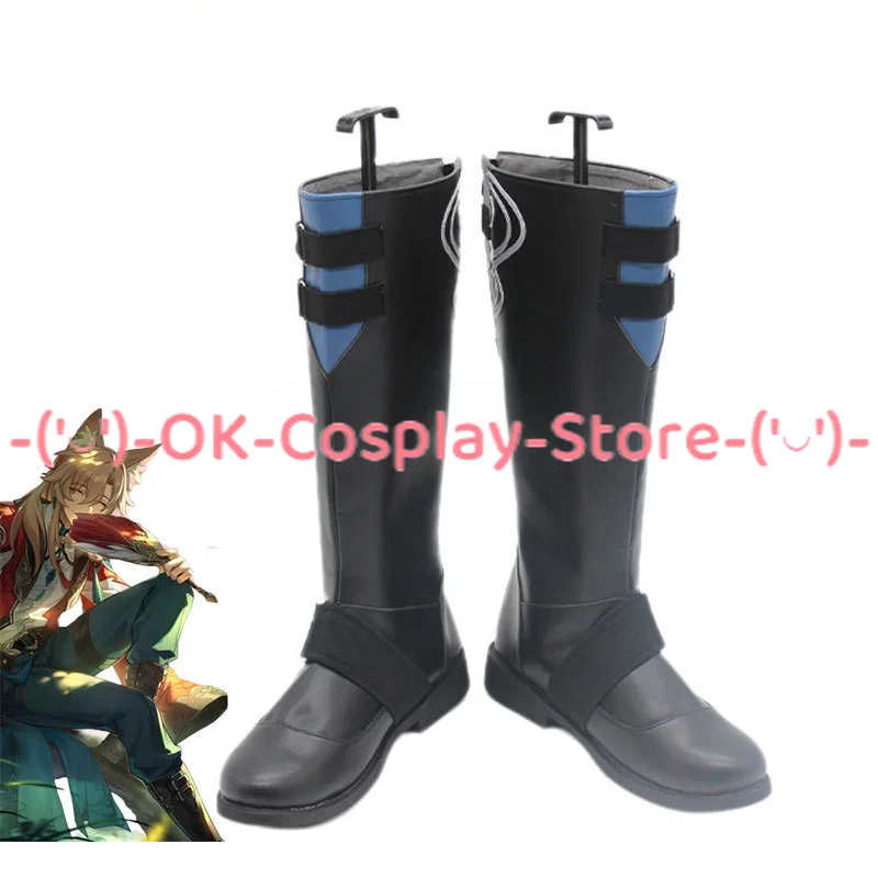 

Game Honkai Star Rail JIAO QIU Cosplay Shoes Halloween Carnival Boots Anime PU Leather Shoes Custom Made