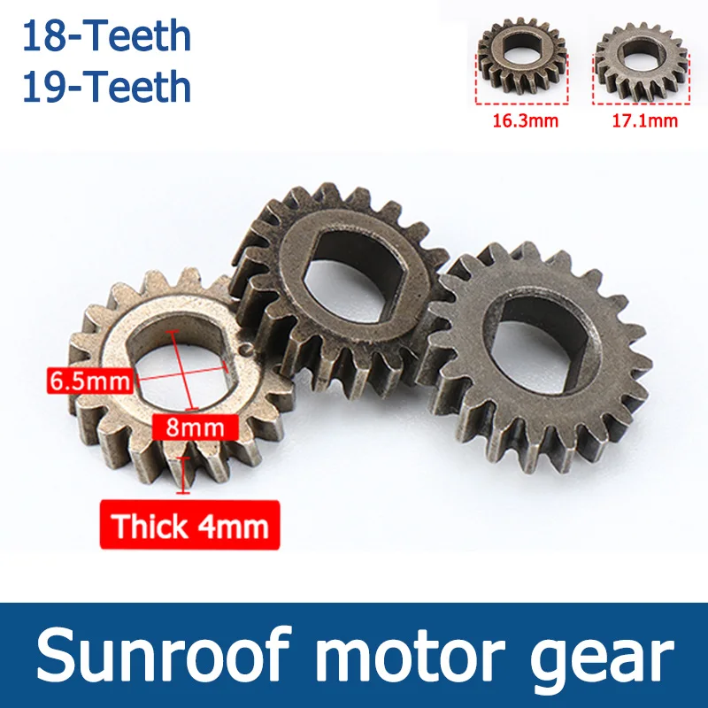 Engranaje de Motor de calidad con rodamiento de 18/19 dientes, Material de acero, Kit de reparación de engranajes de Motor de techo solar, fácil