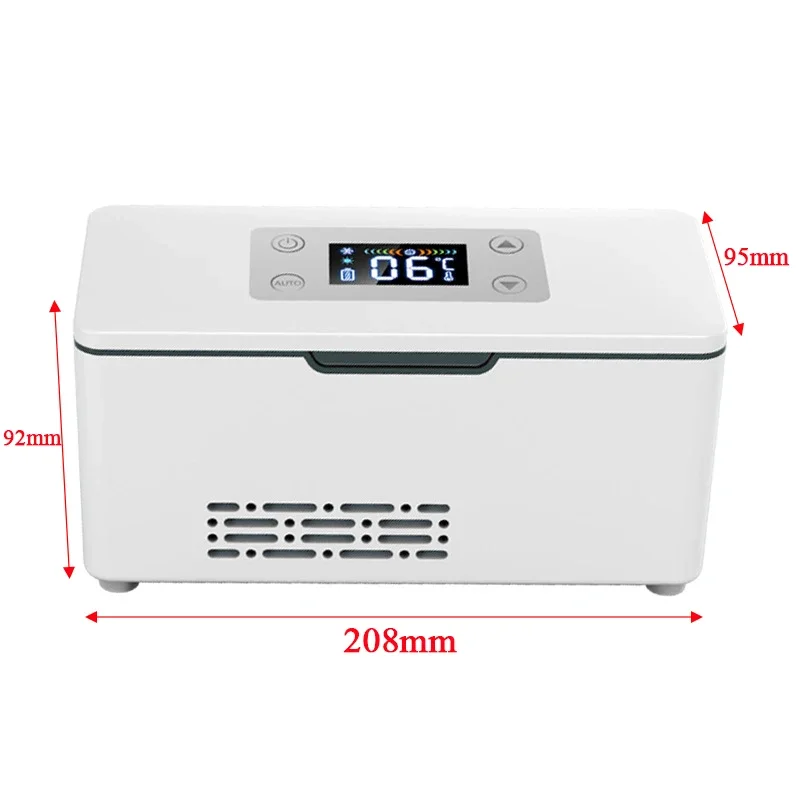 Car Portable Refrigerated Box Cool Box Cooler For Drug Growth Hormone Interferon Insulin USB Charging Thermostat Mini Fridge