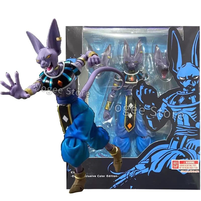 Figurine Hot Shf Dragon Ball Z Beerus Super Dieu de la Destruction, figurines d'action en PVC, modèle de collection, jouet pour enfants, cadeau