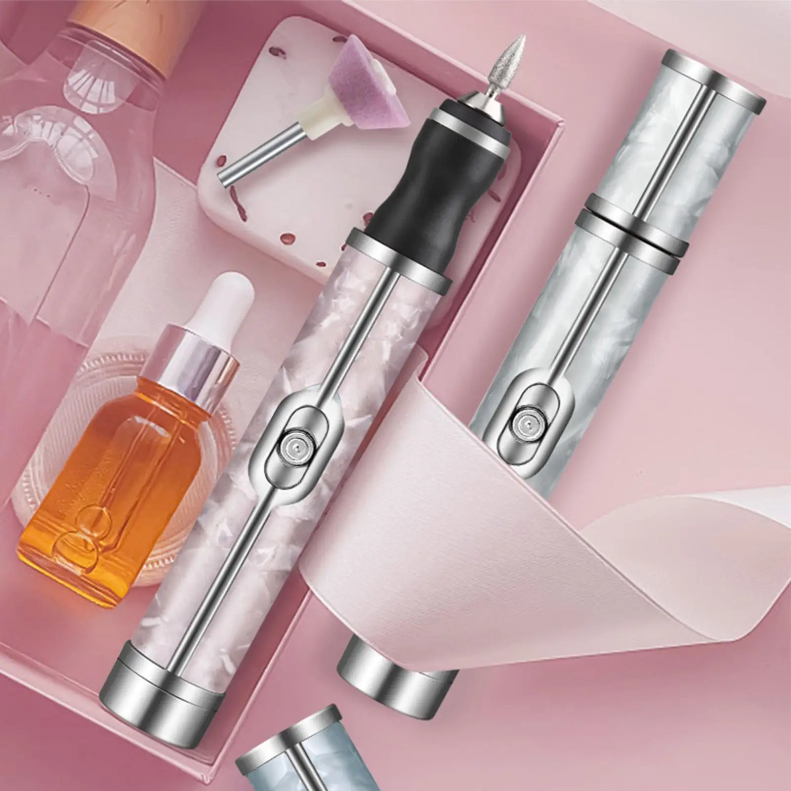 hete verkoop oplaadbare elektrische nagelslijper nagelpolijstmachine draagbare mini elektrische driil pedicurekit voor thuissalon