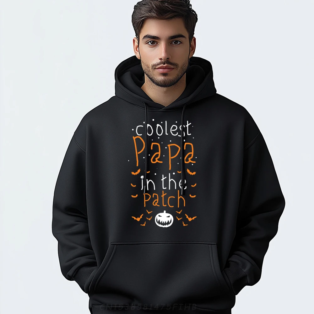 Coolest Papa In The Patch Halloween Trick Or Treat Sweatshirts For Men New Men's Shirt