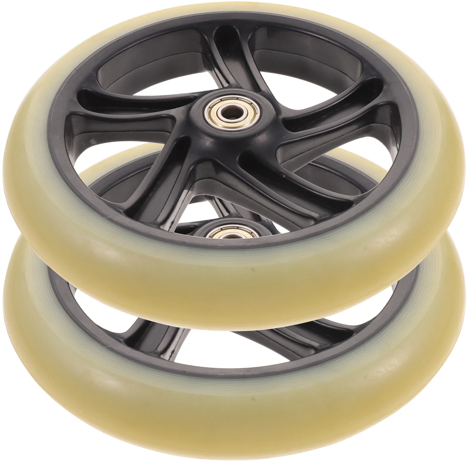 

2pcs Replacement Scooter Wheels 110Mm Pu Wear-Resistant Mute Bearings Built-In Stunt Scooter Parts For Adults Skateboard