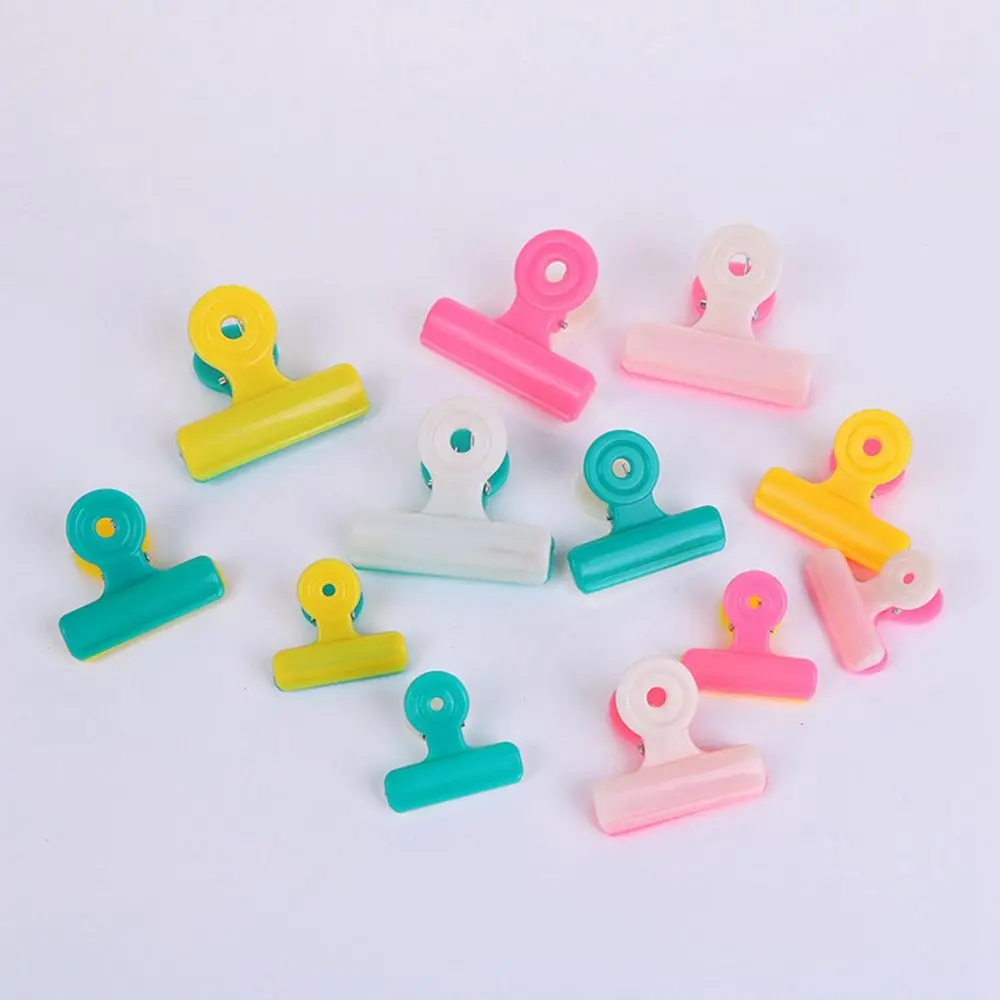 5Pcs Multi-function Bag Chip Clips Fresh Food Plastic Close Clips Office File Holder Candy Color Clamps Air Tight Seal Grip