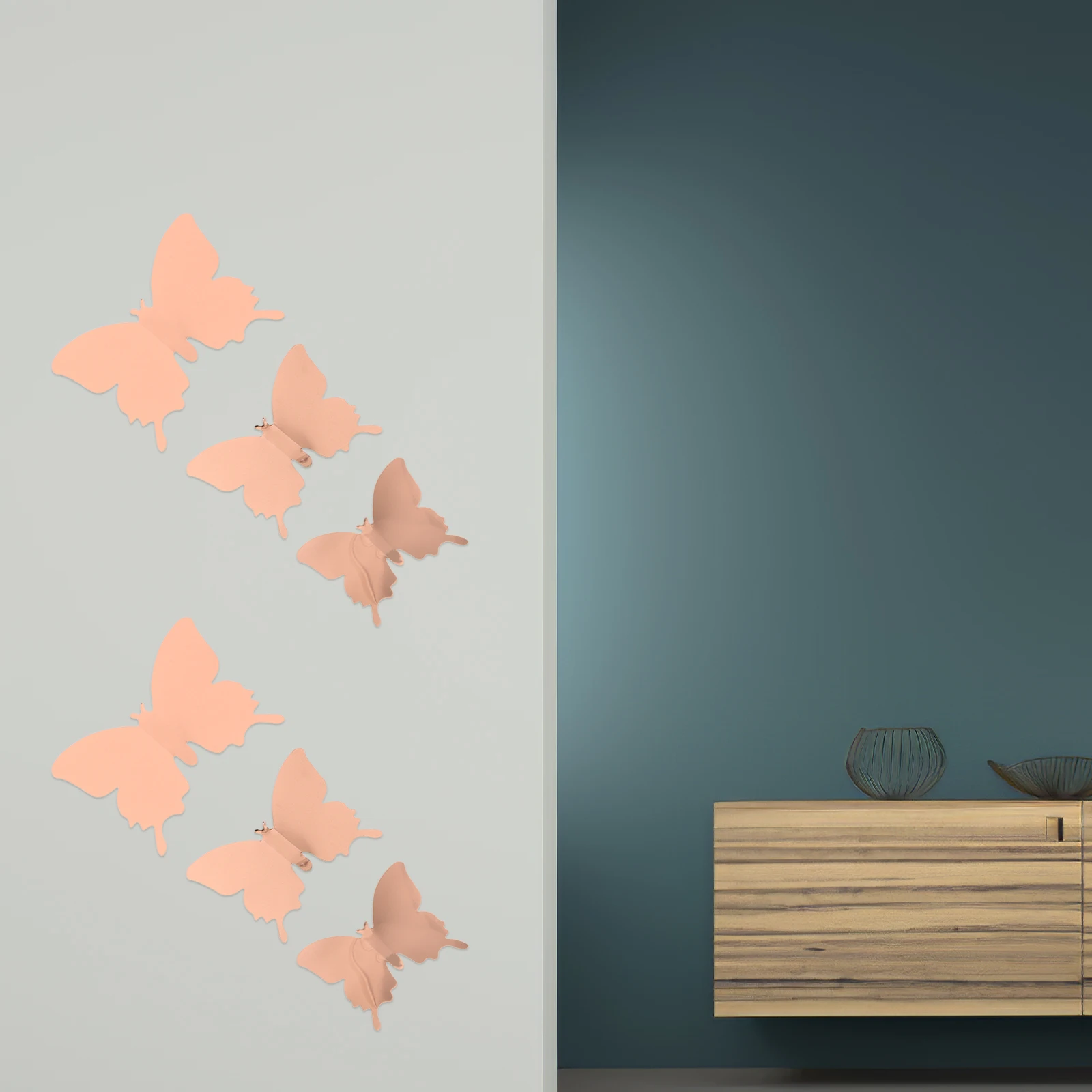 

12 Pcs Pvc Butterfly Wall Sticker Mirror Stickers Butterflies Decals Removable 3D